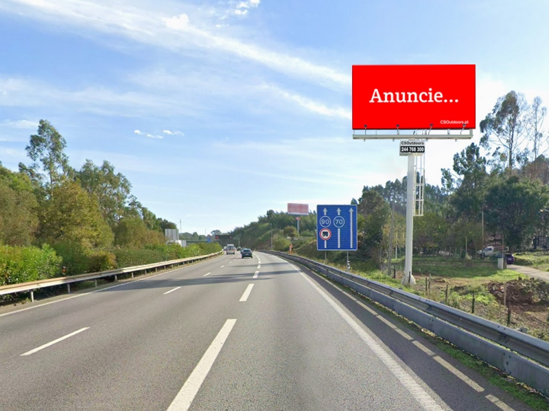 Outdoor a4 Maia para publicidade exterior MONO233